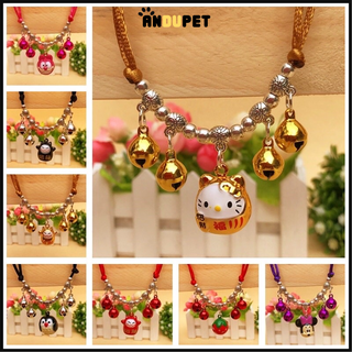 VÒNG CỔ CHUÔNG HOẠT HÌNH KÈM LỤC LẠC NHỎ CHO MÈO NGỘ NGHĨNH