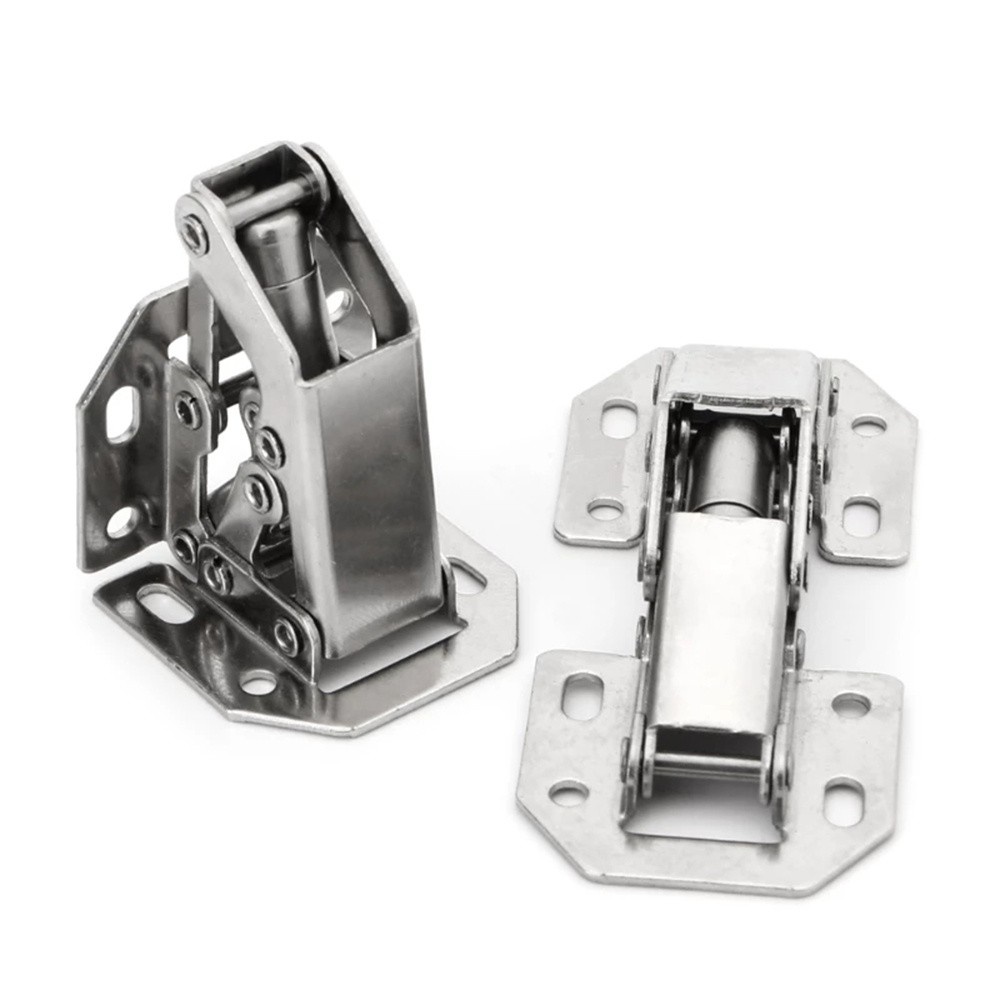 JANE 2 Sets New Concealed Hinge Easy Mount Steel Hinges Door Hinges 90 Degree Spacer Plates High Quality Sprung Or Unsprung Kitchen Cabinet Cupboard