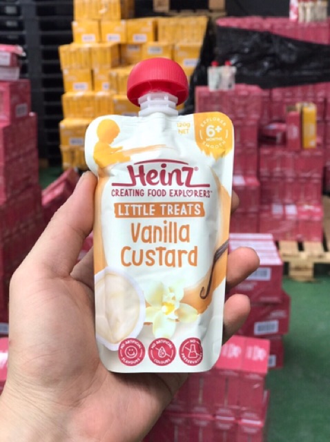 Váng Sữa Heinz Custard Úc đủ vị Date 2023 mẫu mới