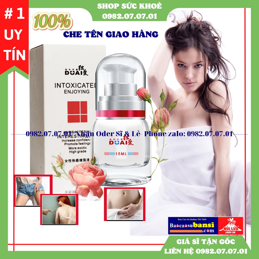 Gel bôi trơn Love Kiss Duai 15ml,Tăng khoái cảm cho nữ, cho nữ dễ dàng LÊN ĐỈNH nhiều lần, shopsứckhỏe 0982070701 bán sỉ