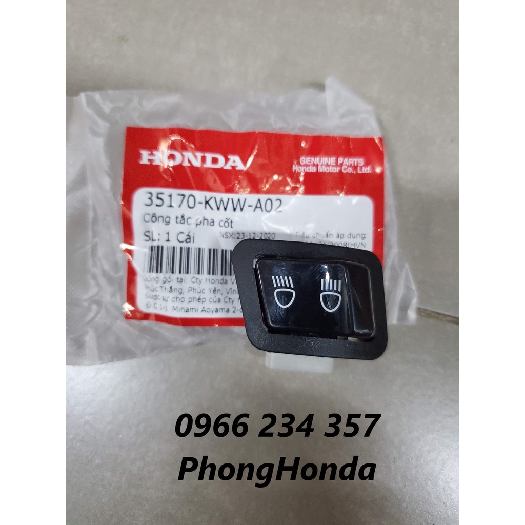 nút công tắc Fu X 125 chính hãng honda