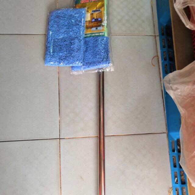 Cây combo cây lau bẹ siêu sạch + thêm 1 miếng bông để thay thế