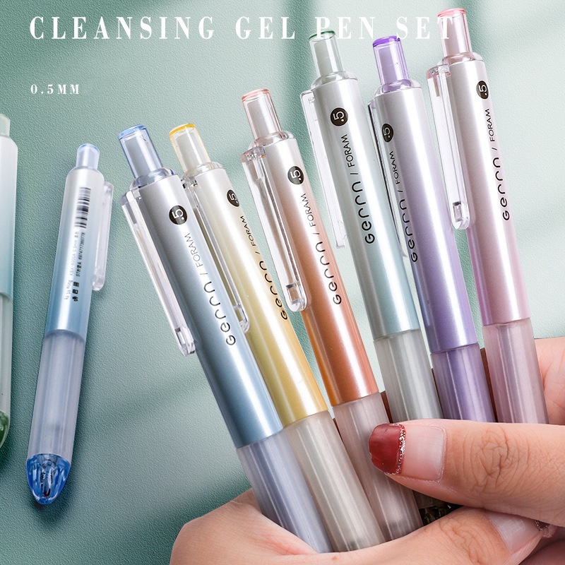 Set 6 Bút Bi Mực Đen Ngòi 0.5mm C7109