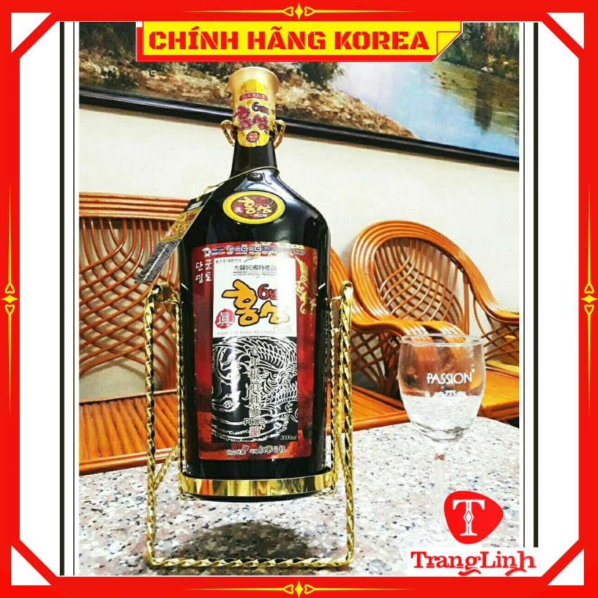 Tinh chất hồng sâm hàn quốc thượng hạng, chai 3 lít - Tăng thể lực, phòng ngừa ung thư - tranglinh