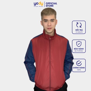 Áo khoác gió nam YODY phối tay trượt nước, cản gió bền màu AKM4001