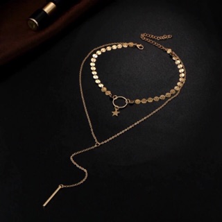[Kiểu 2] Vòng cổ choker hai tầng ngôi sao - Dây chuyền choker độc lạ
