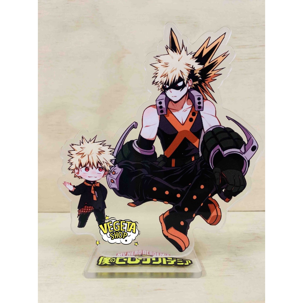 Mô Hình Tượng Standee Acrylic Mica - My Hero Academia Học viện siêu anh hùng - Midoriya Bakugo Todoroki All Might - 16cm