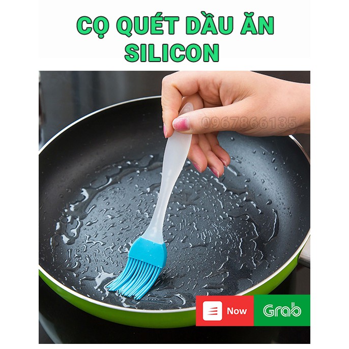 Chổi quét dầu, bơ silicon chịu nhiệt  Cọ quết dầu ăn silicon