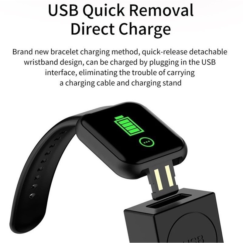 Đồng Hồ Thông Minh Y68 Kết Nối Điện Thoại,Phù Hợp Nam Nữ, Thay Được Hình Nền , Nhận Thông Báo Cuộc Gọi, Tin Nhắn