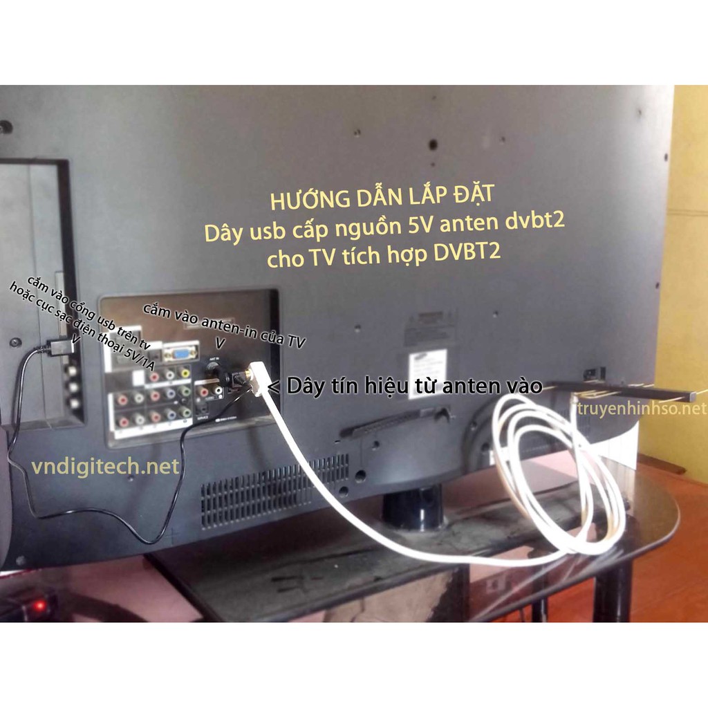 Combo Anten DVB-T2 khuếch đại dùng cho ĐẦU THU DVBT2 và TIVI TÍCH HỢP T2 | MobiTV Anten xem WorldCup 2022 DVBT2 VTV