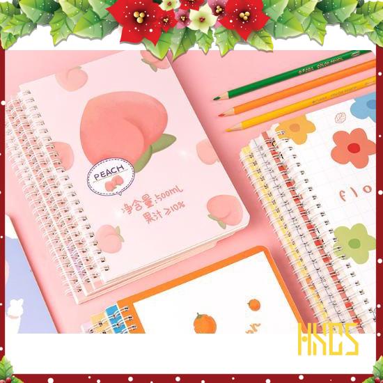 SỔ LÒ XO A5 ĐÀO, SỔ TAY KẺ NGANG, kích thước A5 - 140x207mm, 120 trang