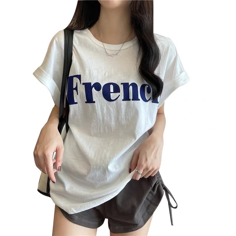 [Ảnh thật/Video ÁO THUN BA LỖ IN CHỮ FRENCH FORM RỘNG UNIXEX CÁ TÍNH Áo tanktop cá tính hàng Quảng Châu