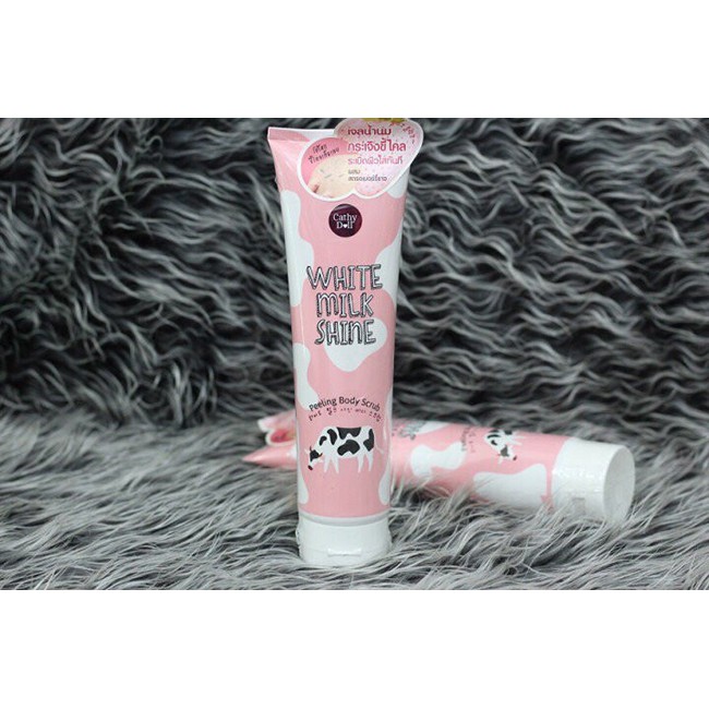 [CHÍNH HÃNG] Gel Tẩy Tế Bào Chết Toàn Thân Cathy Doll White Milk Shine Peeling Body Scrub (320ml)