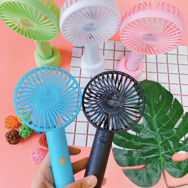Quạt mini tích điện cầm tay có đế để bàn 3 tốc độ gió đi du lịch MS: K32X01 | BigBuy360 - bigbuy360.vn