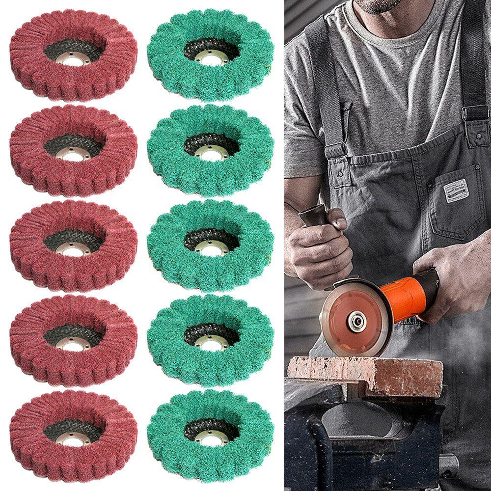 Đệm Mài Góc Bằng Sợi Nylon Không Dệt Cho Máy Mài Kim Loại