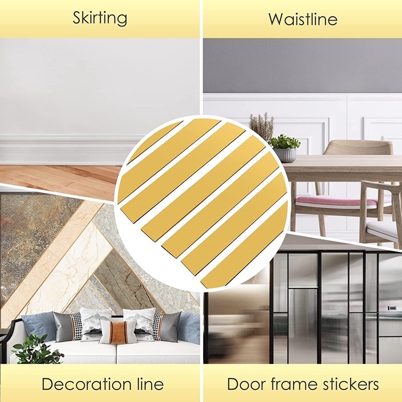 Cuộn Dây Inox 5m Dán Viền Kim Loại Trang Trí Nội Thất