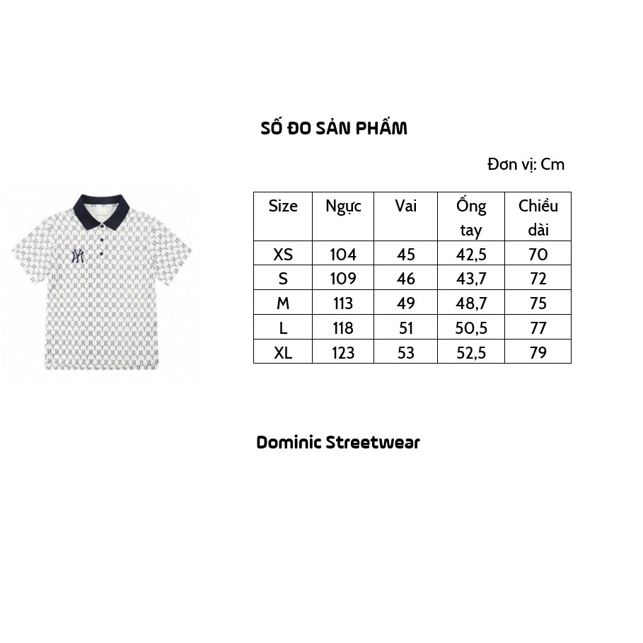 Áo Polo NY monogram cao cấp 2021 - Áo thun NY mono có cổ bẻ | BigBuy360 - bigbuy360.vn