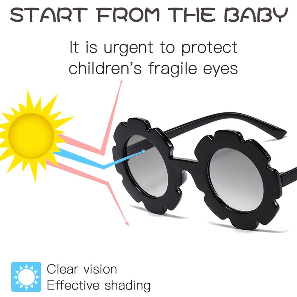 1 Kính Mát Gọng Hình Hoa Thời Trang Đường Phố Cho Bé