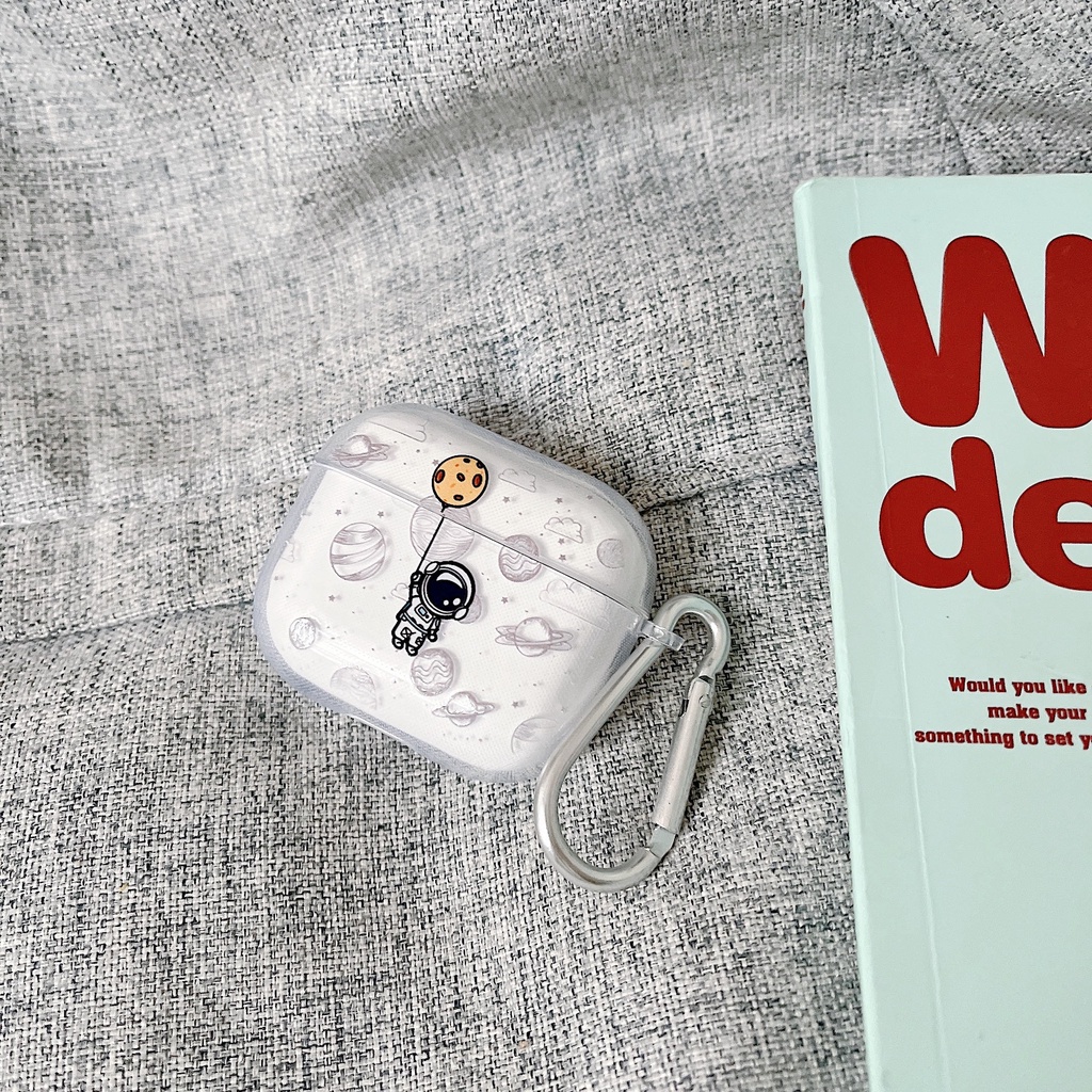 Transparent TPU Headphone Case for AirPods3gen case Astronaut 2021 New for AirPods3 Headphone Protective Case Compatible with AirPodsPro case AirPods2gen case