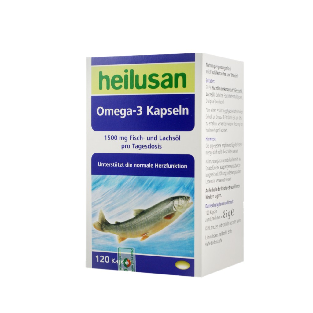 Heilusan Omega 3 - Bổ sung DHA, EPA và Vitamin giúp phát triển não bộ, tốt cho tim mạch, mắt, da