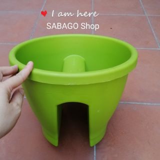 [Chính Hãng] Chậu kẹp treo lan can cao cấp loại lớn rộng 30cm, cao 24cm