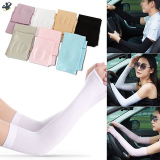 Găng tay ống dài chống nắng xỏ ngón tiện dụng đi xe máy, ống tay đi nắng tránh đen da