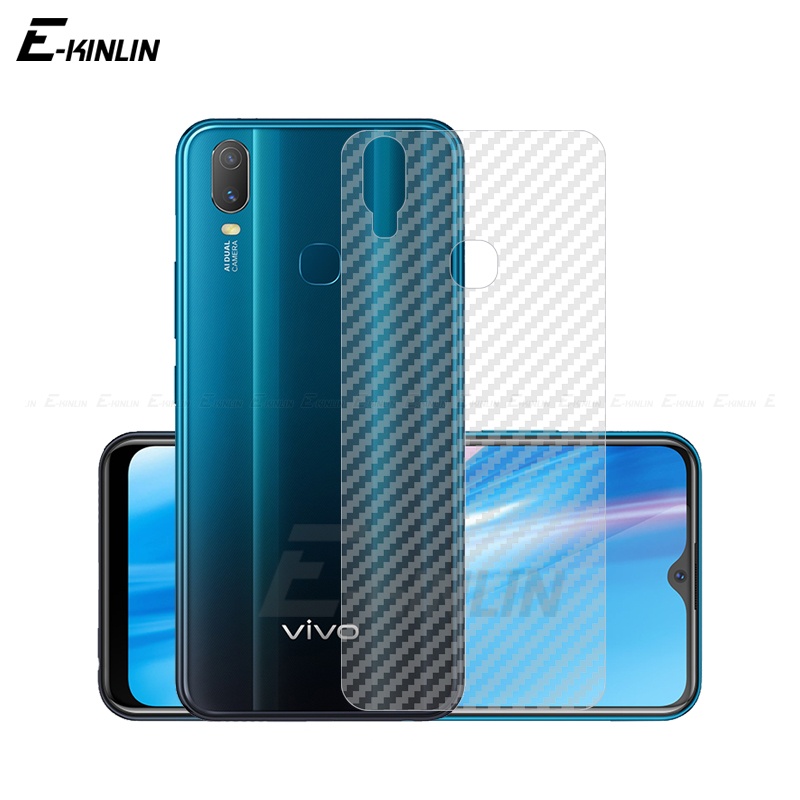 Set 5 Miếng Dán Sợi Carbon 3D Mềm Bảo Vệ Màn Hình Cho Vivo Y1s Y02s Y11s Y12A Y12s Y15A Y15s Y16 Y19 Y90 Y91C