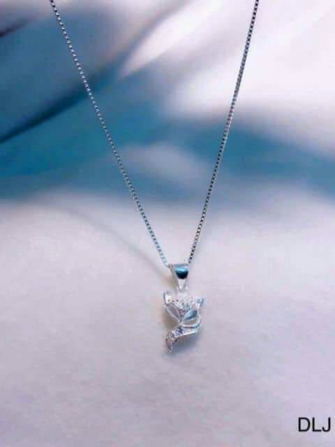 Dây chuyền hồ ly bạc