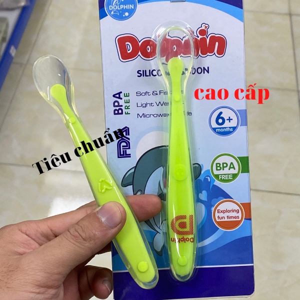 Thìa Ăn Dặm Silicon Cao Cấp - HT Baby