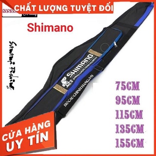 Túi đựng cần câu shimano 2 ngăn đủ size 75cm - 1m65 - sanami fishing túi đựng cần 2 khúc, túi đ