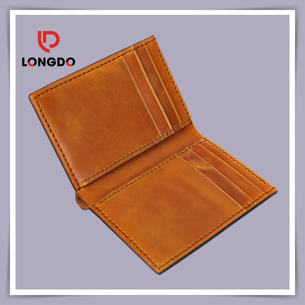 [HÀNG HIỆU] Ví nam handmade - Cam kết 100% ba dò thật - Thương hiệu Longdo Leather