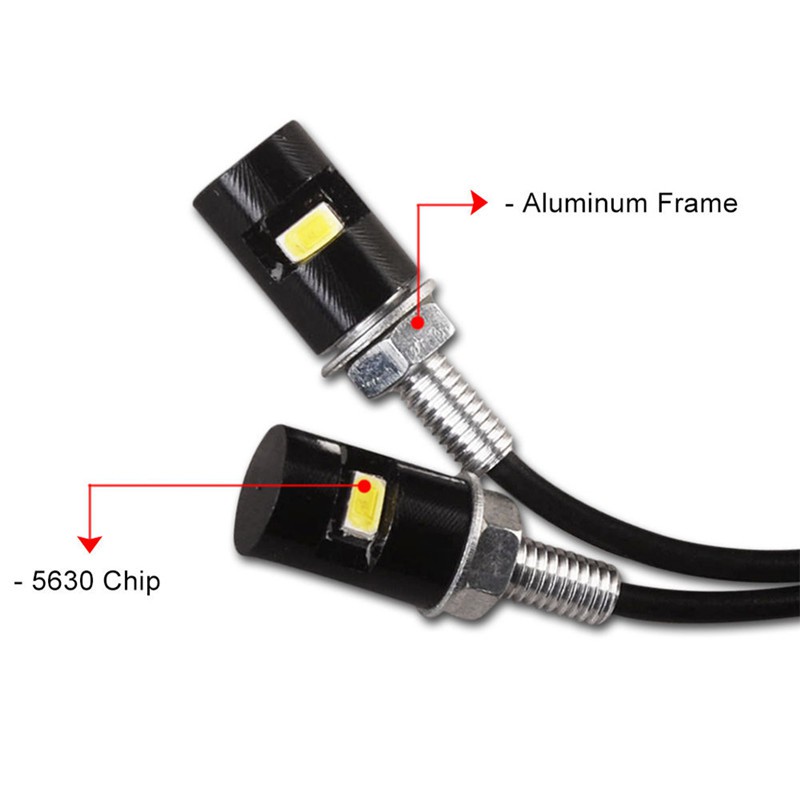 Set 2 đèn LED SMD gắn biển số xe ô tô chuyên dụng