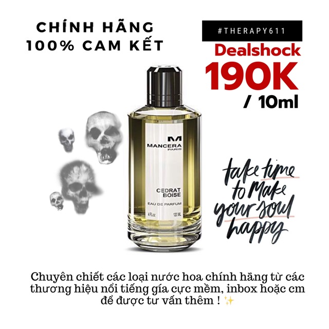 [10ML]..::✨Mẫu Thử Nước Hoa 𝗨𝗡𝗜𝗦𝗘𝗫 𝗠𝗔𝗡𝗖𝗘𝗥𝗔 𝗖𝗘𝗗𝗥𝗔𝗧 𝗕𝗢𝗜𝗦𝗘✨::..
