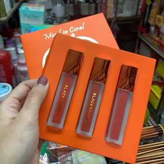 Son Black Rouge MOOD IN CORAL Mini bộ 3