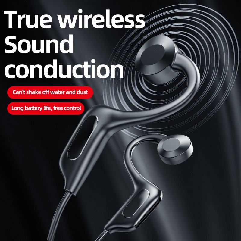 Tai Nghe Bluetooth 5.0 Không Dây Kiểu Dáng Thể Thao Tích Hợp Mic Chống Thấm Mồ Hôi Thích Hợp Khi Chạy Bộ / Leo Núi