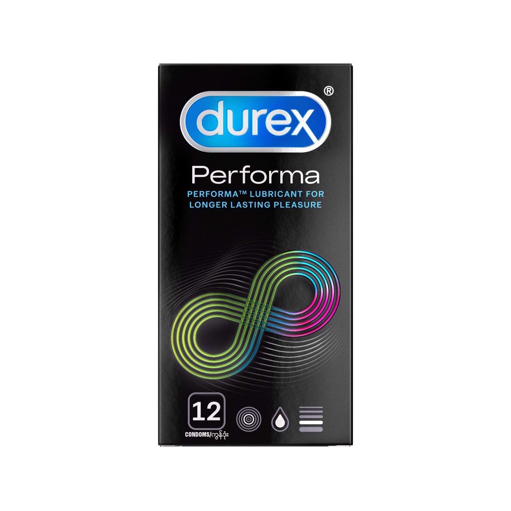 Bao cao su Durex Performa KÉO DÀI THỜI GIAN QH  - PHIÊN BẢN MỚI - HỘP 12 CÁI