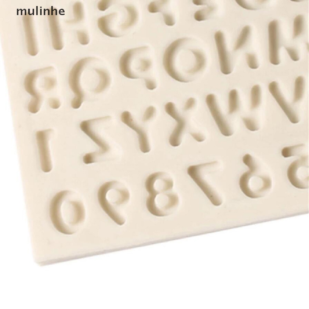 Khuôn Silicone Tạo Hình Chữ Cái & Số Trang Trí Bánh DIY