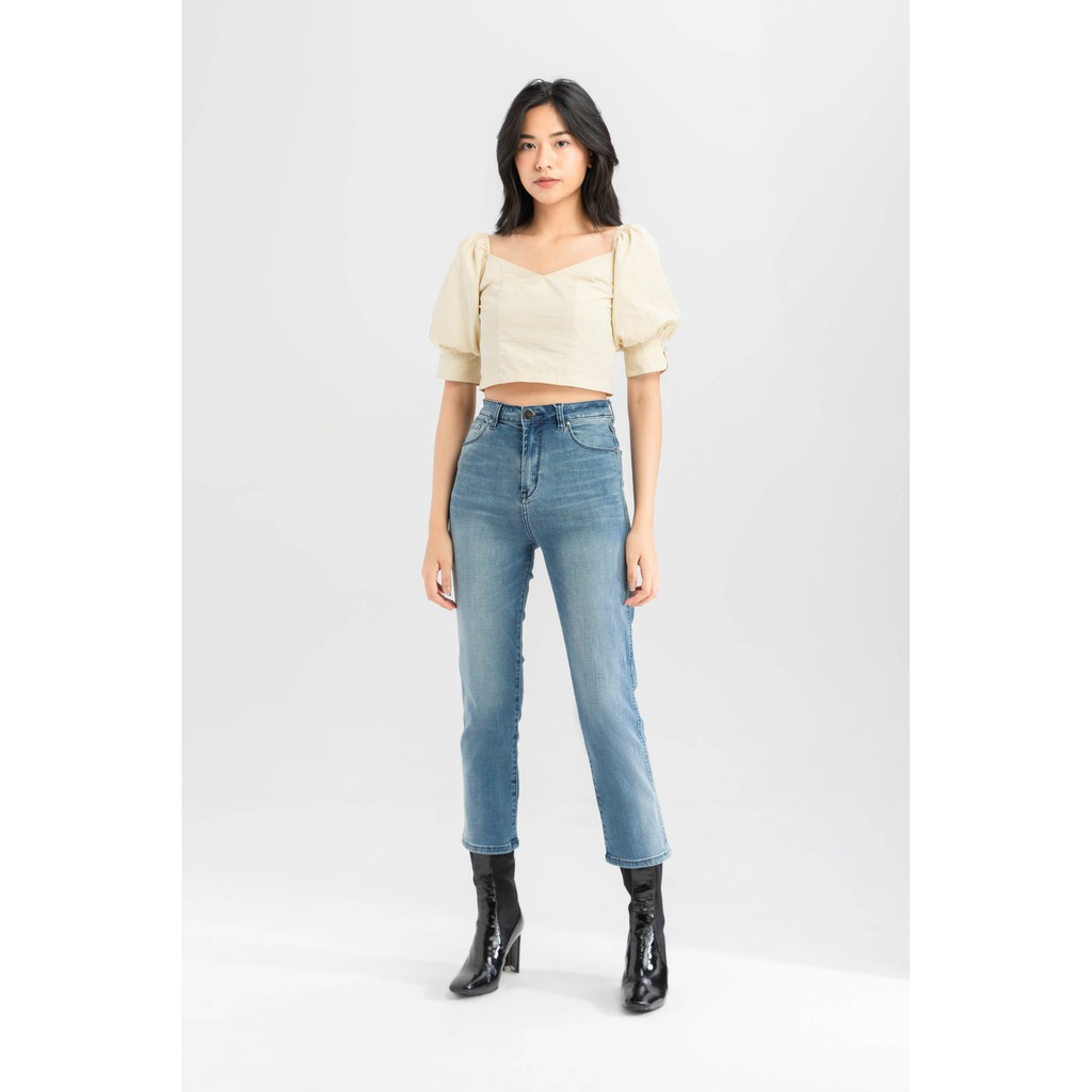 [NHẬP WABRTL5 GIẢM 10% TỐI ĐA 50K ĐH 250K ]Quần bò ống đứng nữ IVY moda MS 25B7999