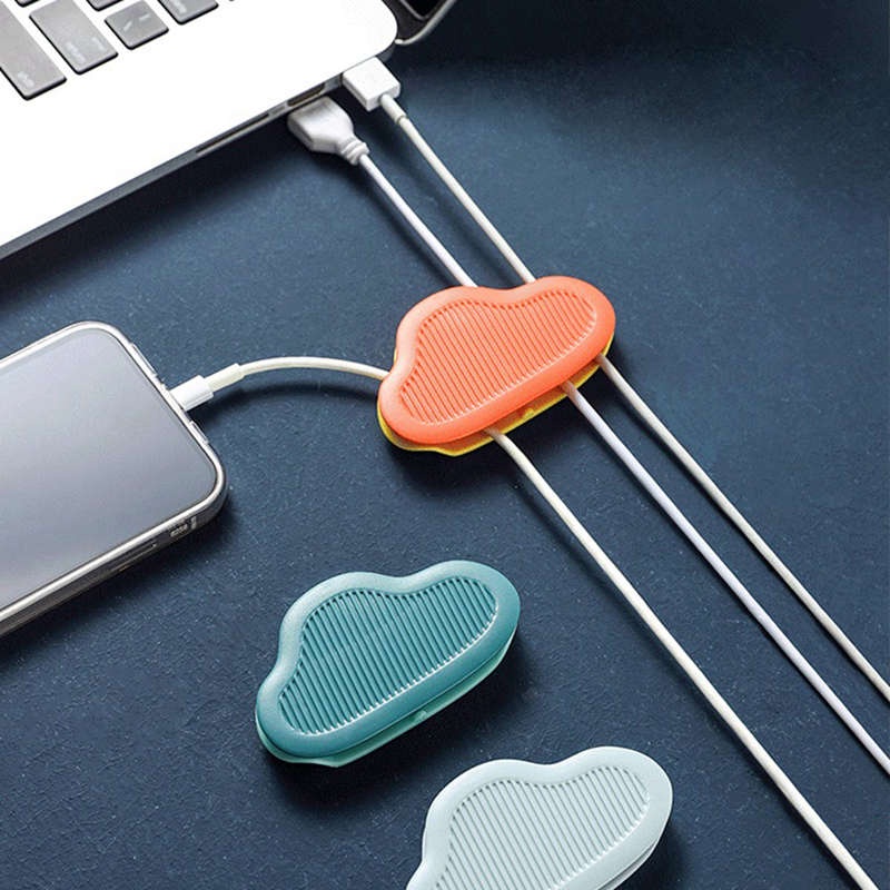 Set 4 Giá Đỡ Dây Cáp Hình Đám Mây Dễ Dàng Cài Đặt Tiện Dụng