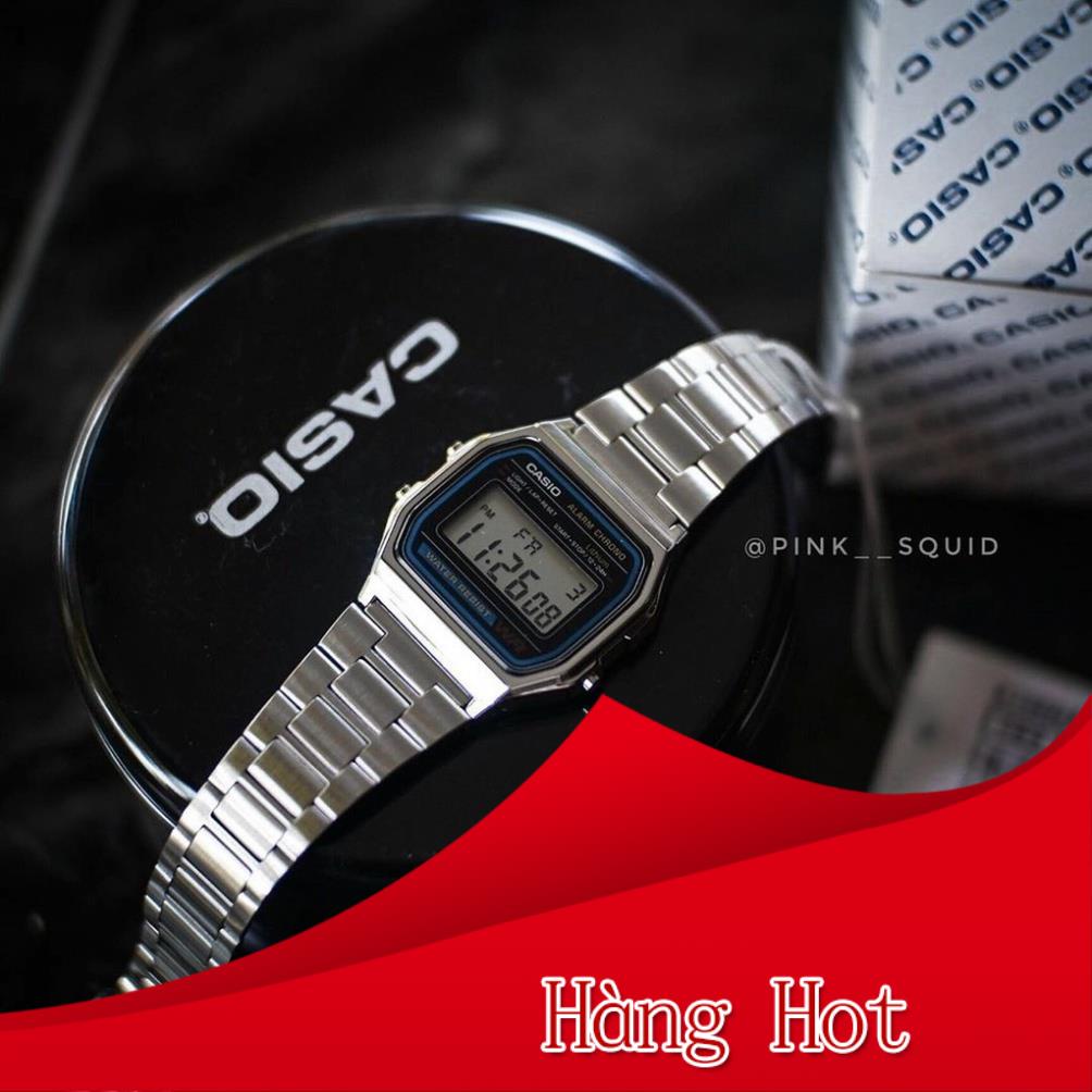 Đồng hồ nam casio A159-A158 Full box điện tử chống nước siêu cá tính và trẻ trung năng