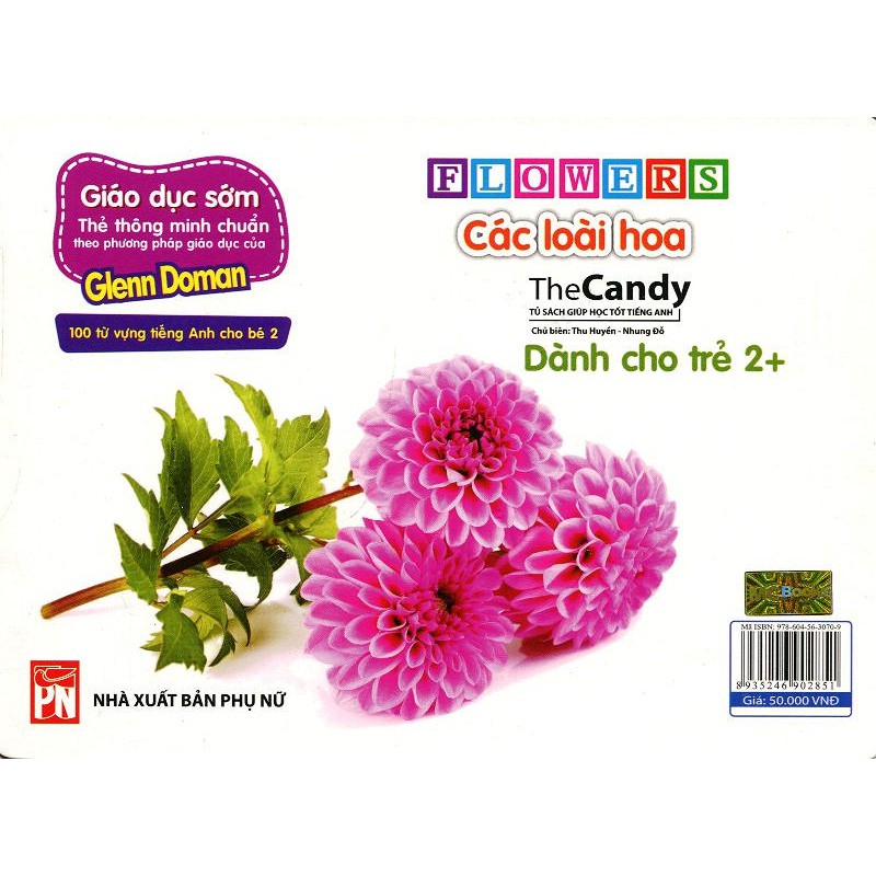 Flashcard - Thẻ Dạy Trẻ Theo Phương Pháp Glenn Doman - Các Loài Hoa