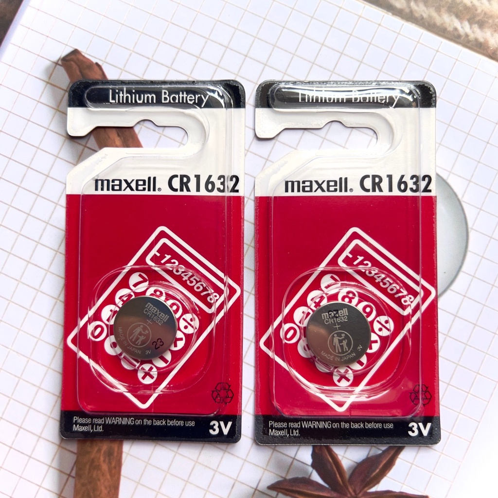 Pin CR1632 Maxell 3V  Hàng Chính Hãng Made in Japan 1 Viên