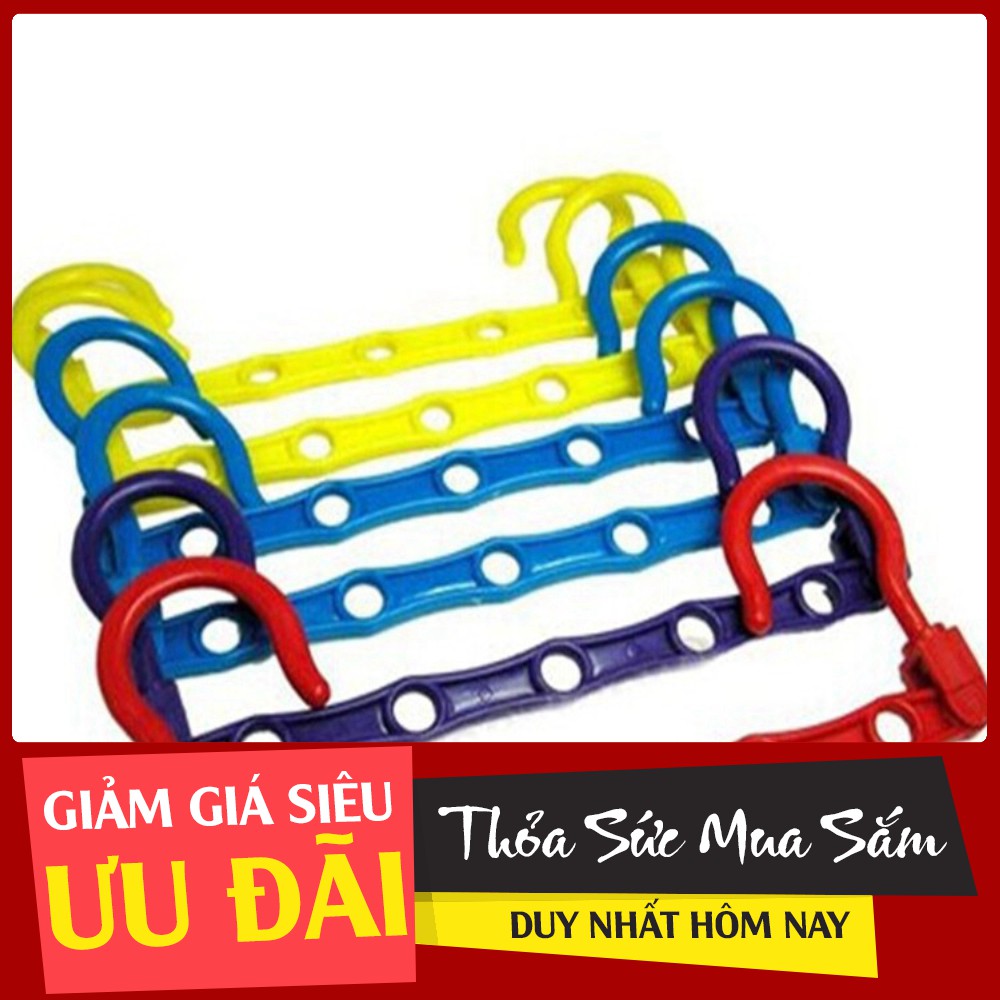 (Hàng Đẹp)  Móc quần áo 5 lỗ đa năng - 8104 (Rẻ Là Mua)