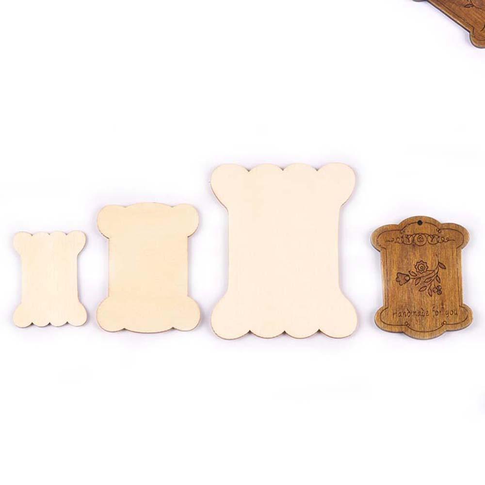 YIYU Ống Chỉ Bằng Gỗ Trọng Lượng Nhẹ Họa Tiết Hoa Dùng May Vá Thủ Công