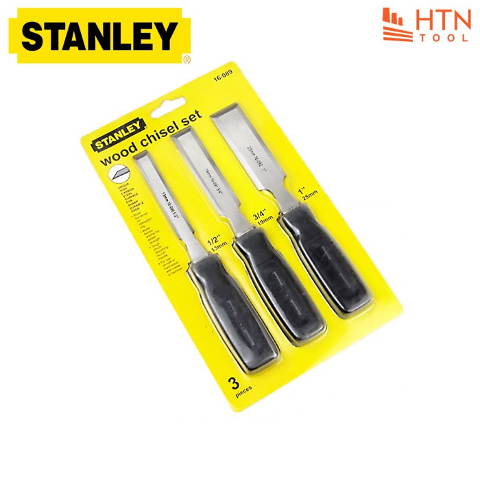 BỘ 3 CÂY ĐỤC GỖ STANLEY 16-089