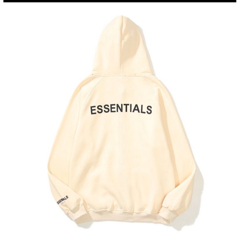 Áo Khoác Hoodie Nam Nữ Form Rộng Có Mũ In Chữ Essentials Chất Nỉ Bông Cao Cấp - Super Fashion P