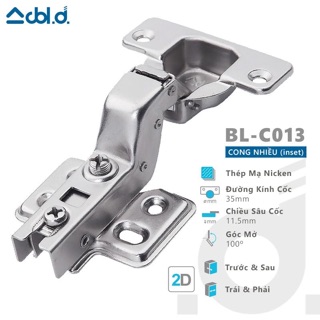 bản lể giảm chấn thép mạ
