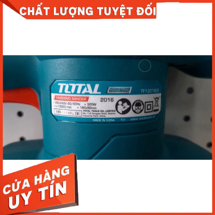 MÁY CHÀ NHÁM CHỮ NHẬT TOTAL (MODEL:TF1301826) nguyên zin nhé các bác