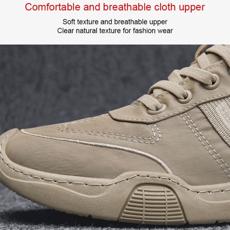 Giày Vải canvas Phối Lụa Cá Tính Cho Nam