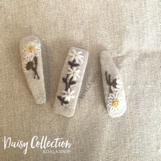 KẸP TÓC HOA CÚC THÊU TAY HANDMADE